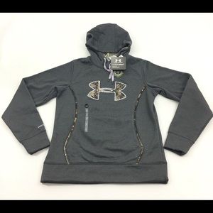 NWT Women’s Under Armour Gray and Pink Camo Hoodie